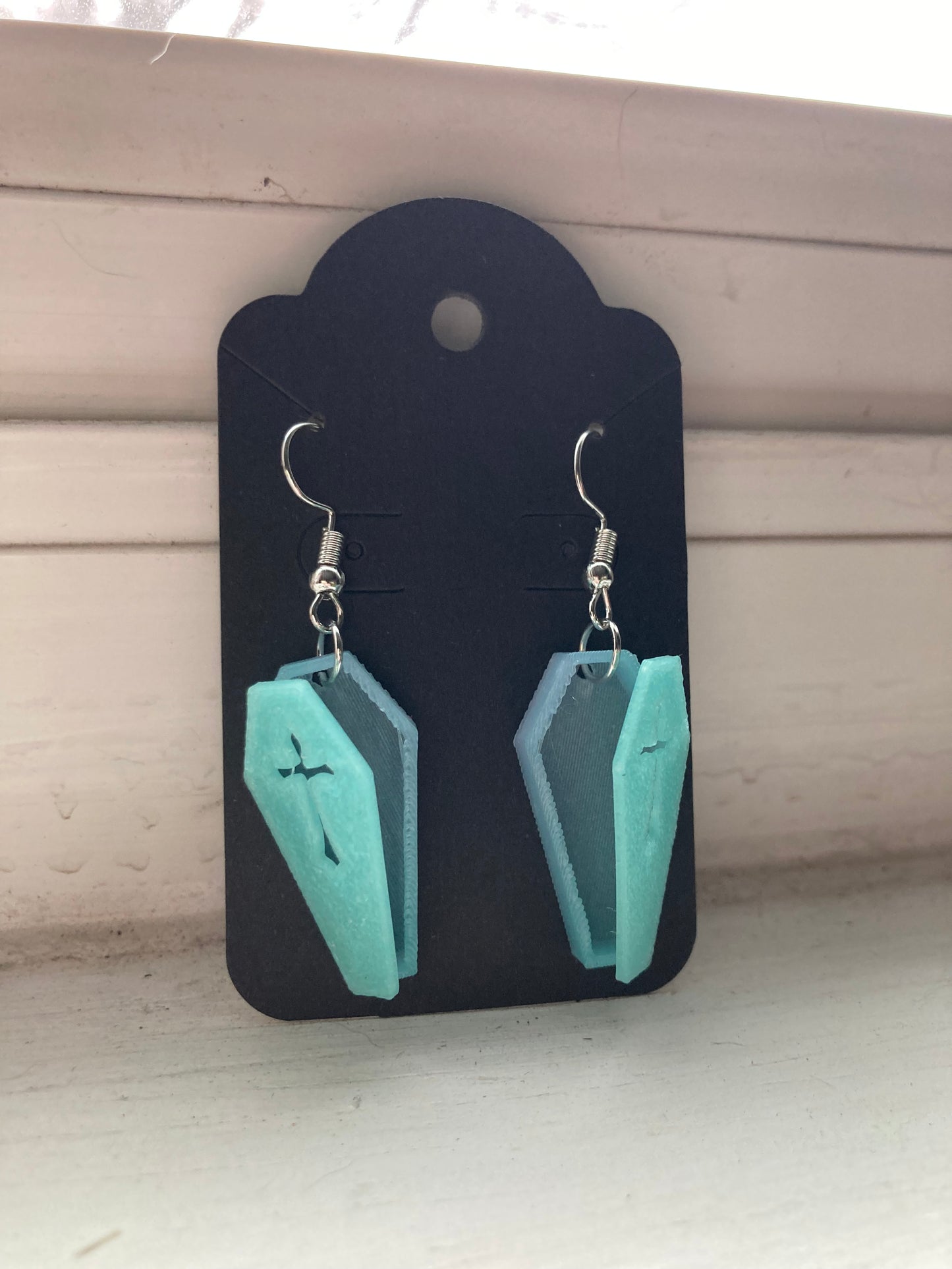 Coffin Earrings Made in Salem, MA
