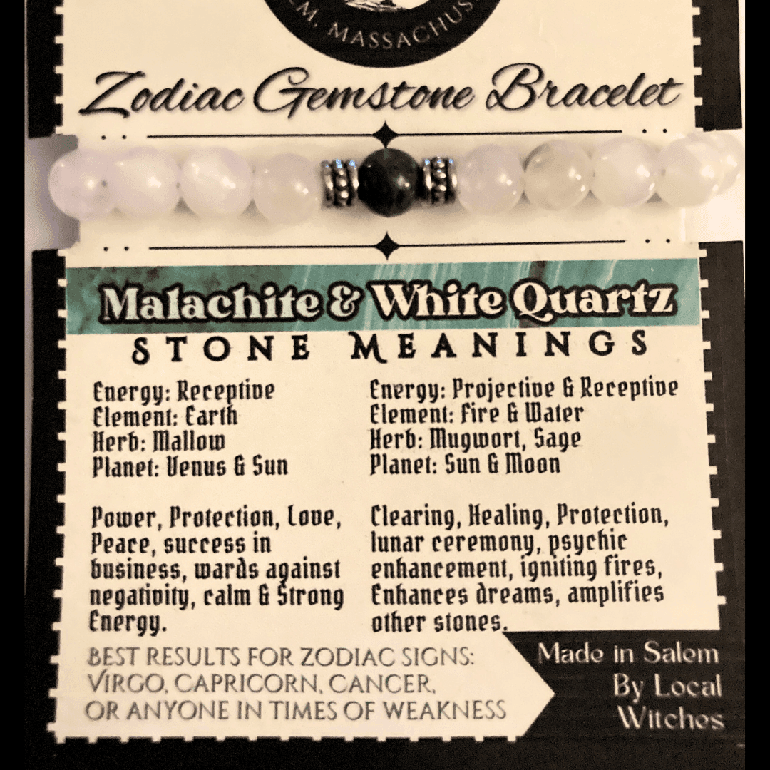 Zodiac Gemstone Bracelets l CUSTOM WORK OR SURPRISE ME SET w/FREE sticker included. - Winter Island Trading Co.