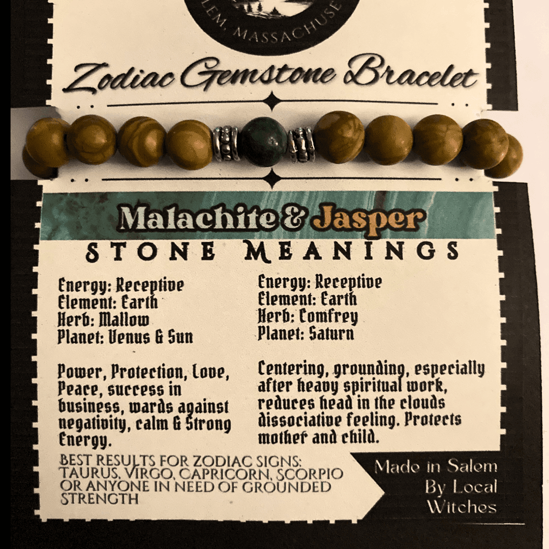 Zodiac Gemstone Bracelets l CUSTOM WORK OR SURPRISE ME SET w/FREE sticker included. - Winter Island Trading Co.