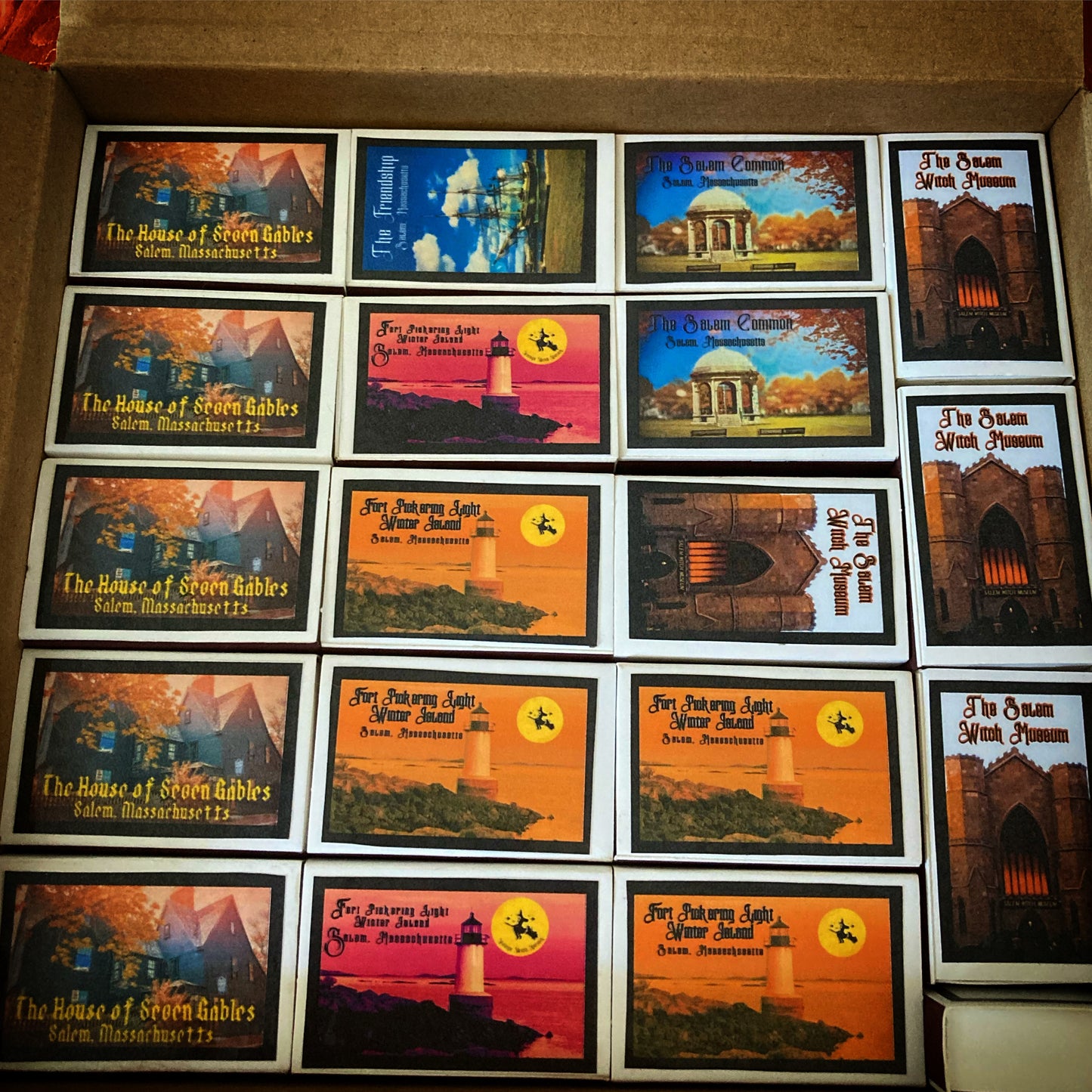 Salem Matchboxes Set of 25 Designed by Salem Witches image 0