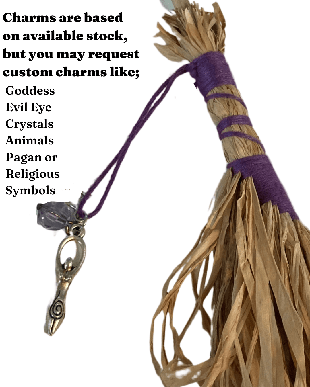 Witch Broom Ornaments - Handmade in Salem MA using Salem Sourced Materials - Winter Island Trading Co.