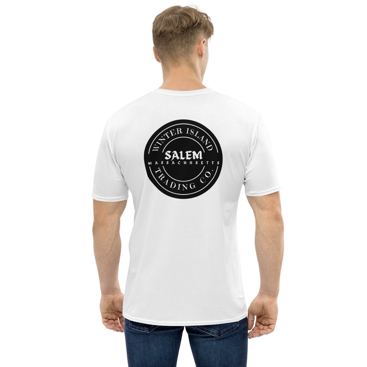 Salem, MA WITC Logo Motorcycle Style T-Shirt - Winter Island Trading Co.