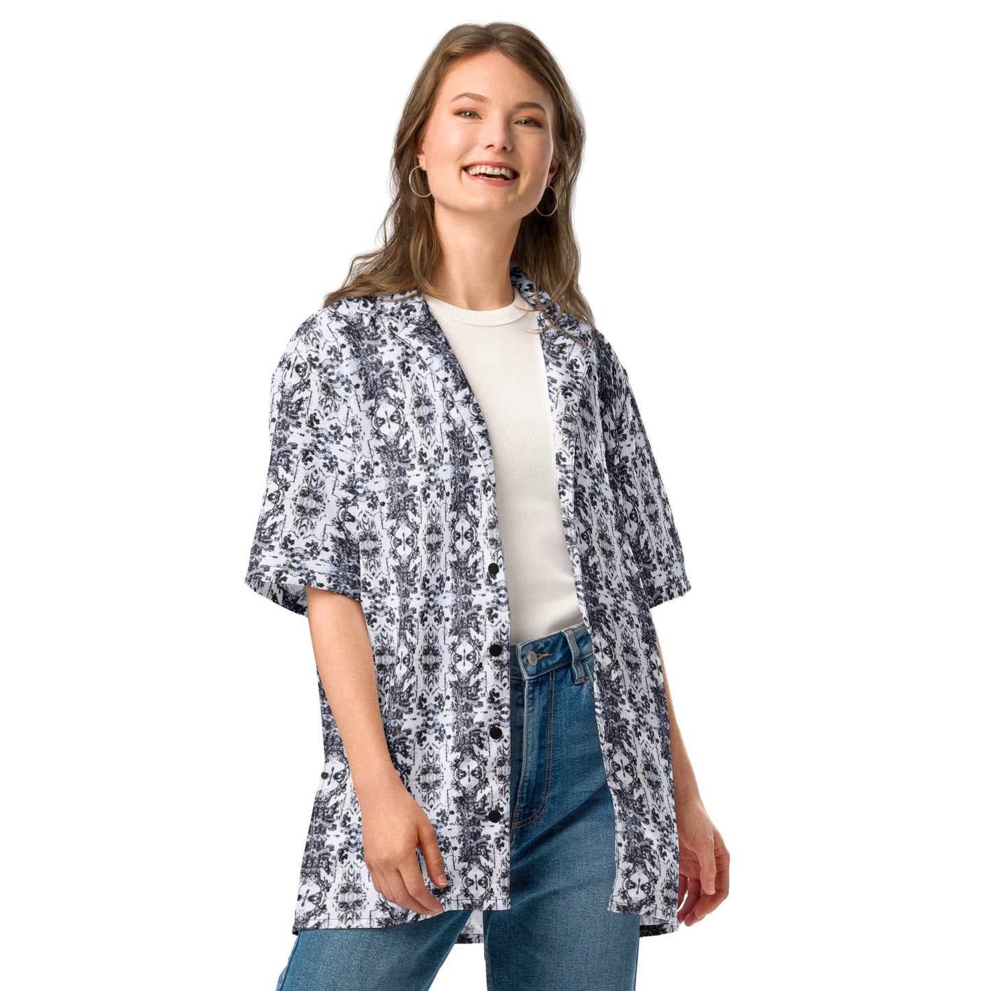 Vintage Skull Unisex button shirt - Winter Island Trading Co.