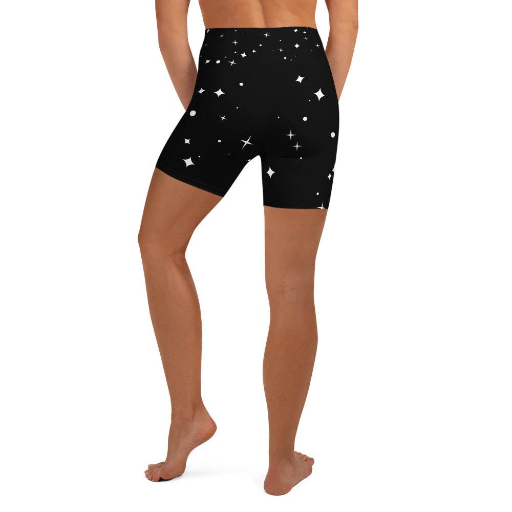Starry Eyed WITC Soft & Stretchy Yoga Shorts with Pocket - Winter Island Trading Co.