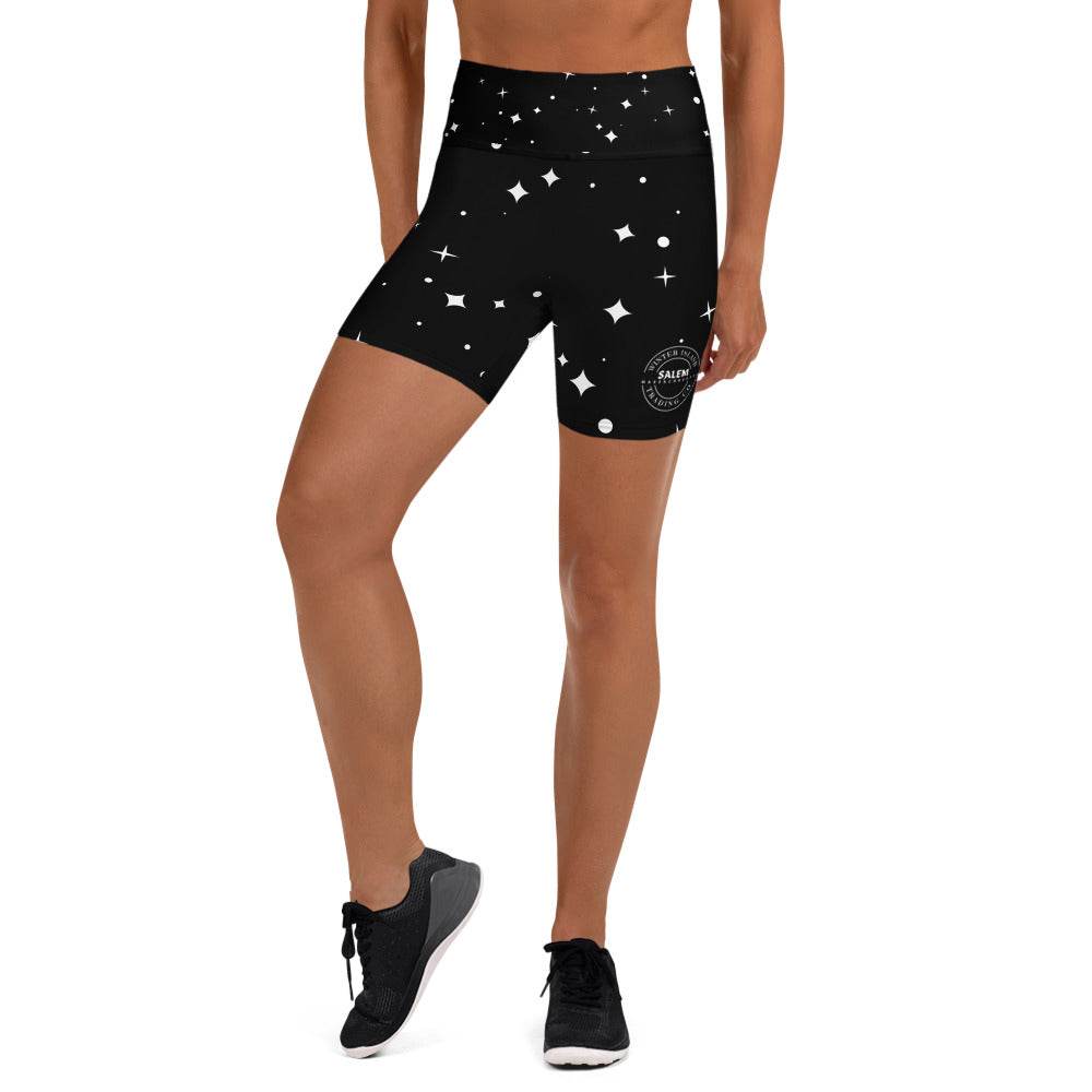 Starry Eyed WITC Soft & Stretchy Yoga Shorts with Pocket - Winter Island Trading Co.
