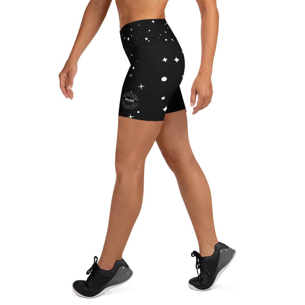 Starry Eyed WITC Soft & Stretchy Yoga Shorts with Pocket - Winter Island Trading Co.