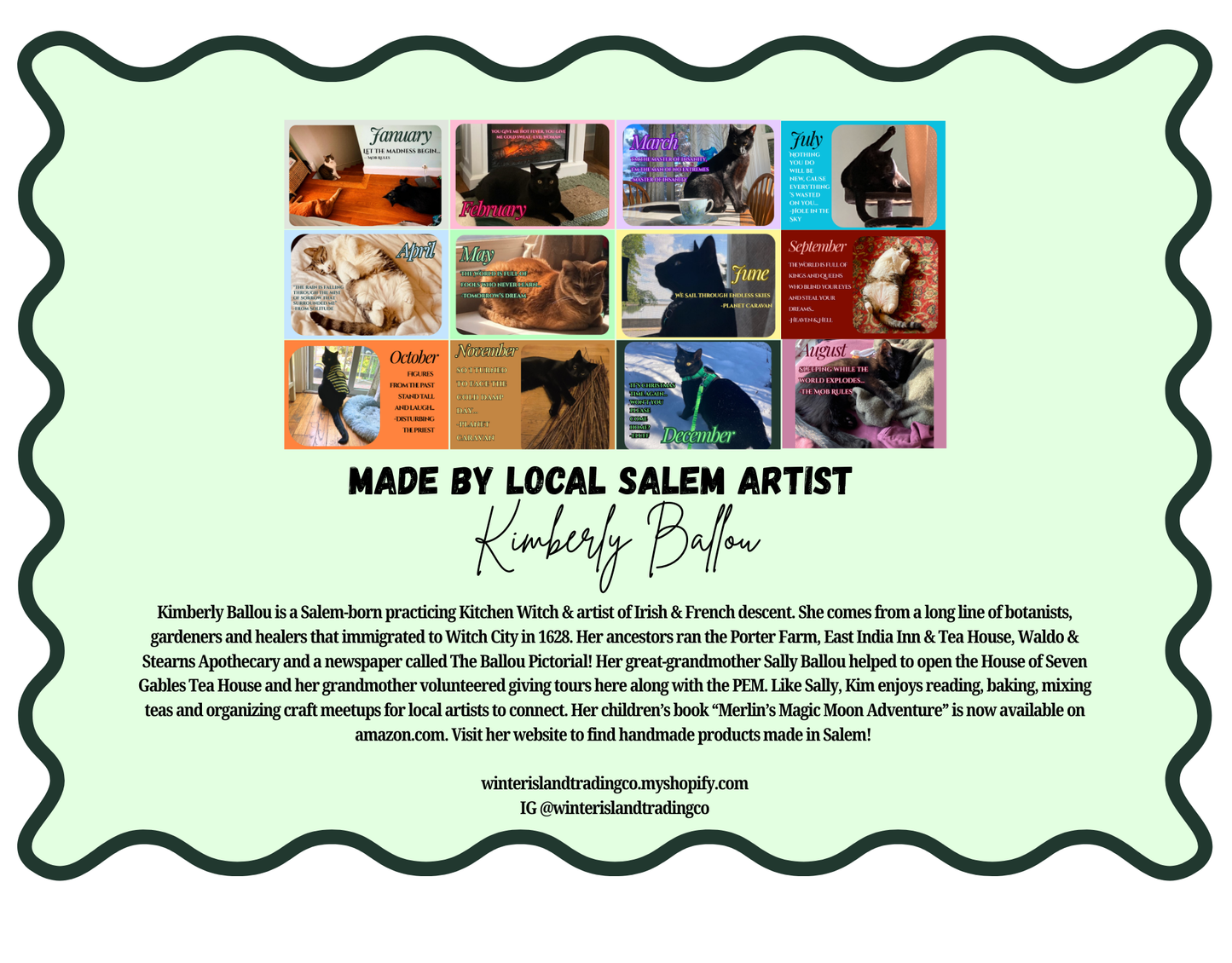 2026 Cat Sabbath Calendar