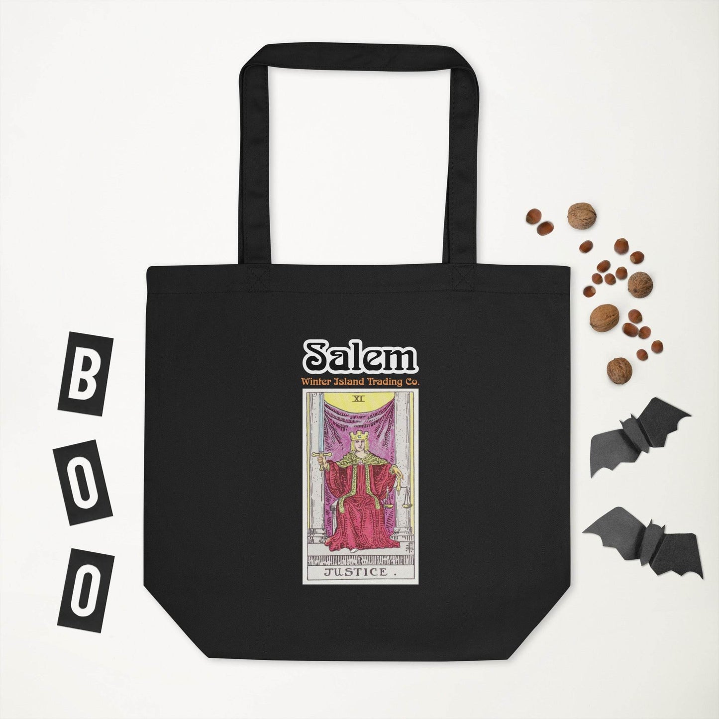 Tarot Card Justice Eco Tote Bag - Winter Island Trading Co.