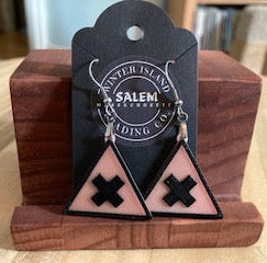 Hazard Earrings 3D Printed in Salem, MA