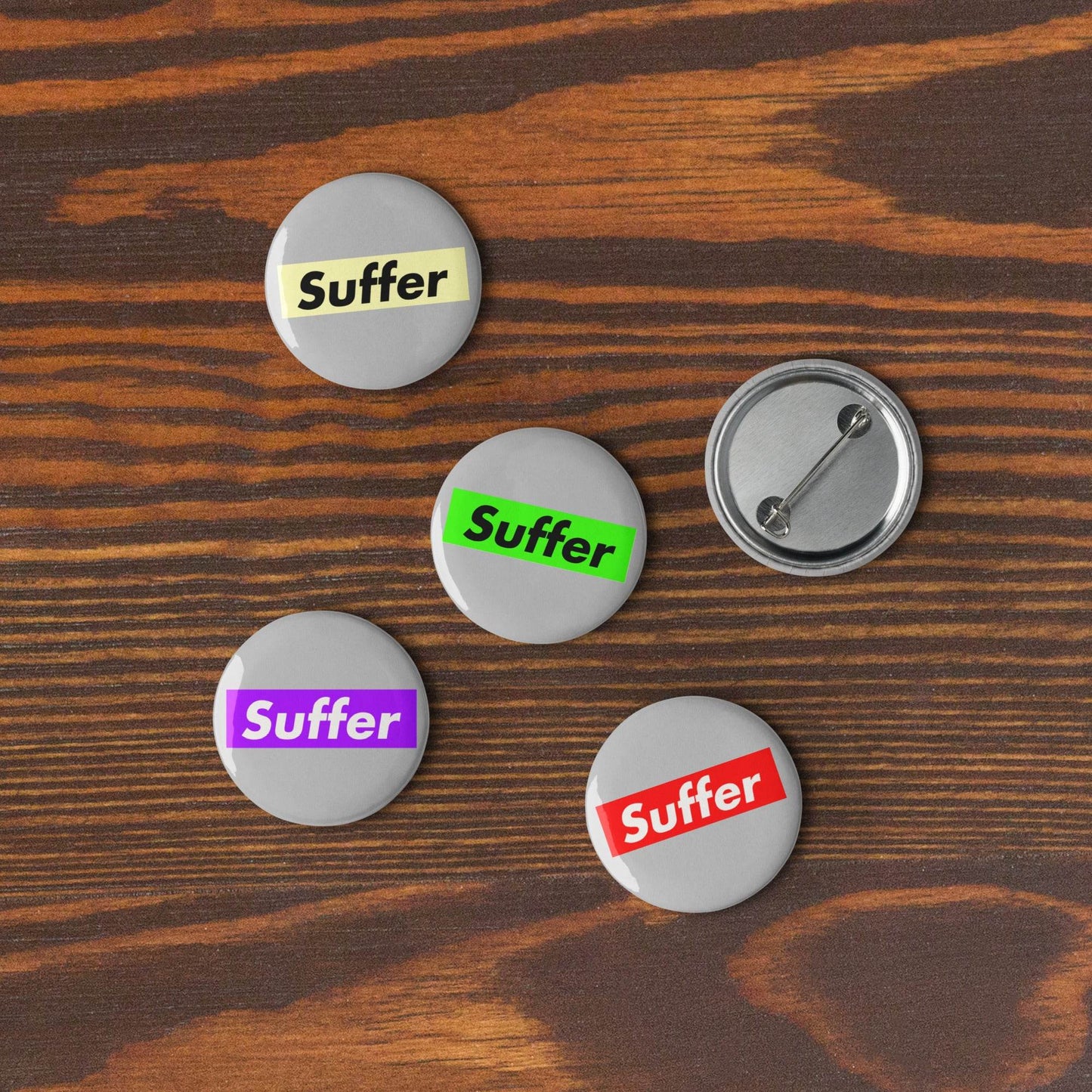Suffer Set of pin buttons - Winter Island Trading Co.