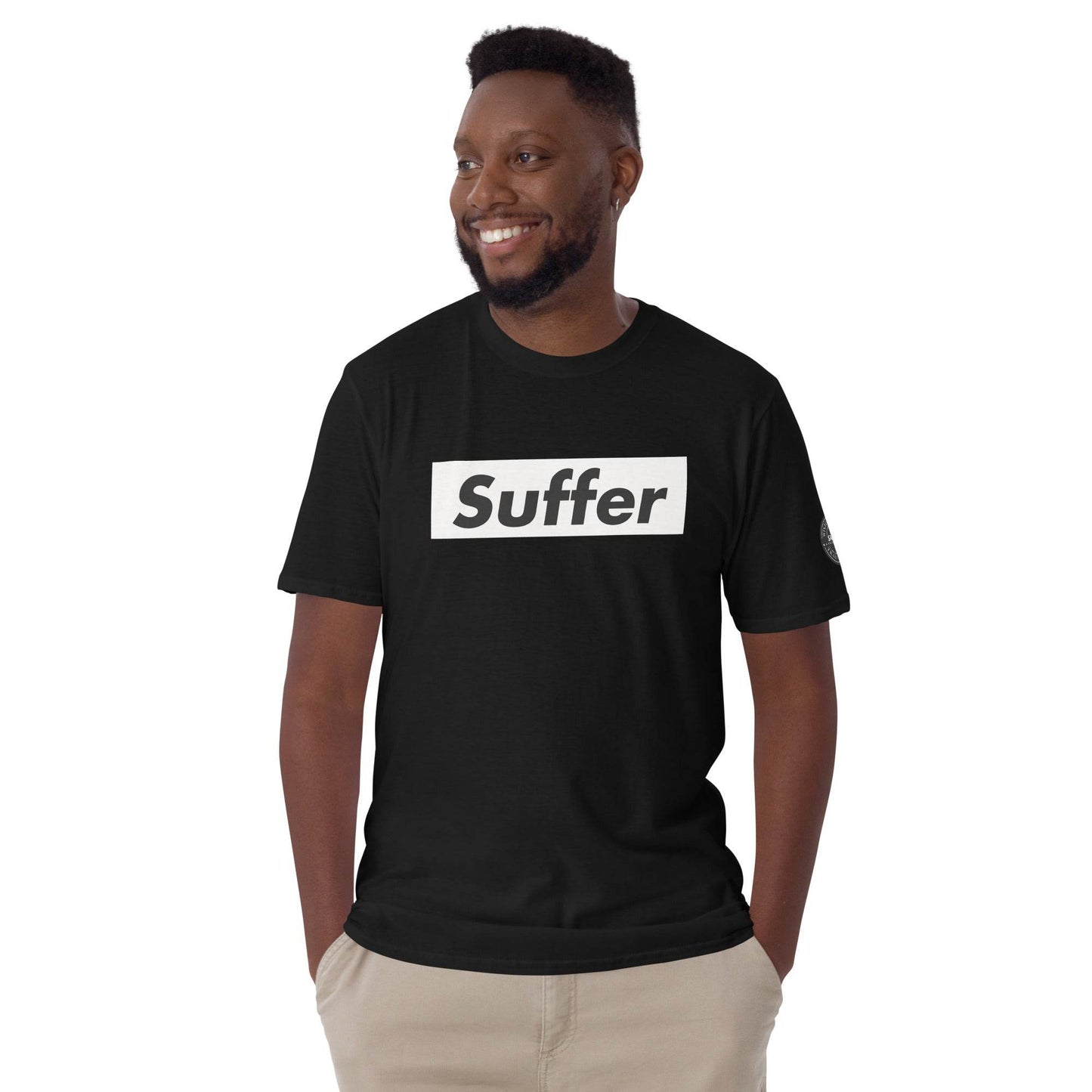 Suffer Brand White on Multiple Colors Short-Sleeve Unisex T-Shirt - Winter Island Trading Co.