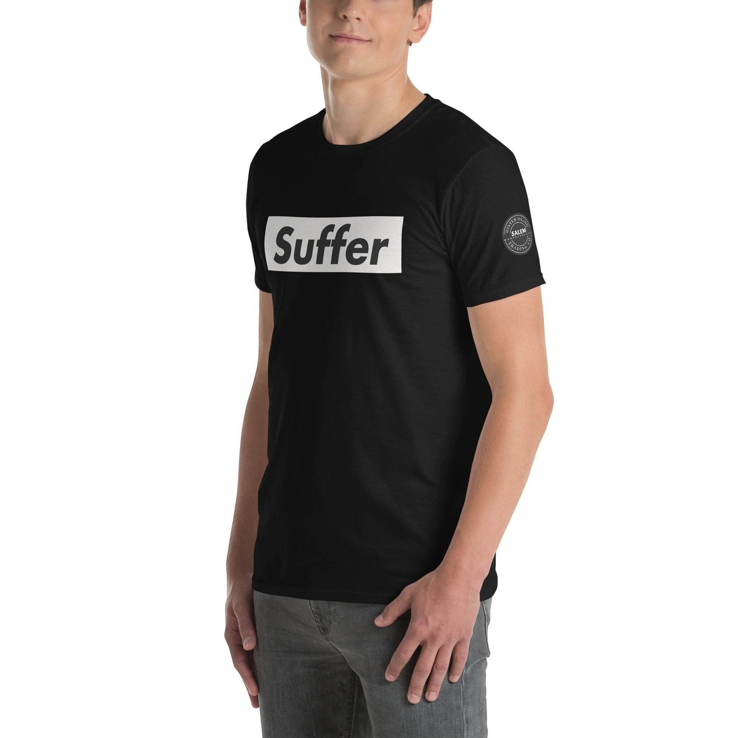 Suffer Brand White on Multiple Colors Short-Sleeve Unisex T-Shirt - Winter Island Trading Co.