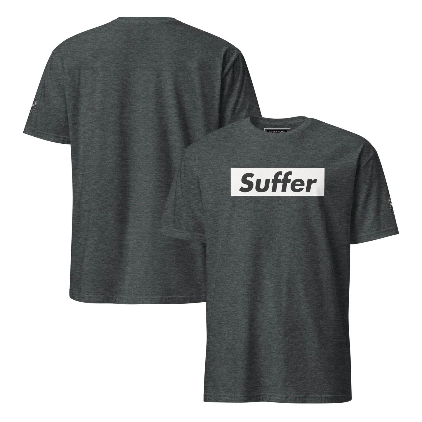 Suffer Brand White on Multiple Colors Short-Sleeve Unisex T-Shirt - Winter Island Trading Co.