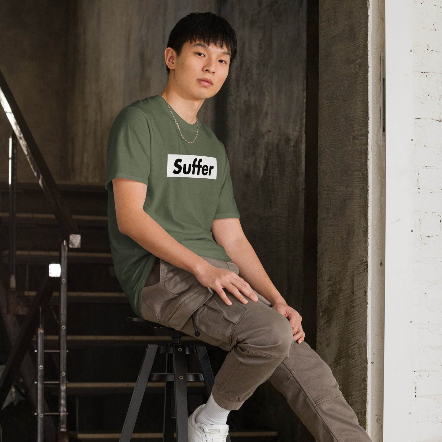 Suffer Brand White on Multiple Colors Short-Sleeve Unisex T-Shirt - Winter Island Trading Co.