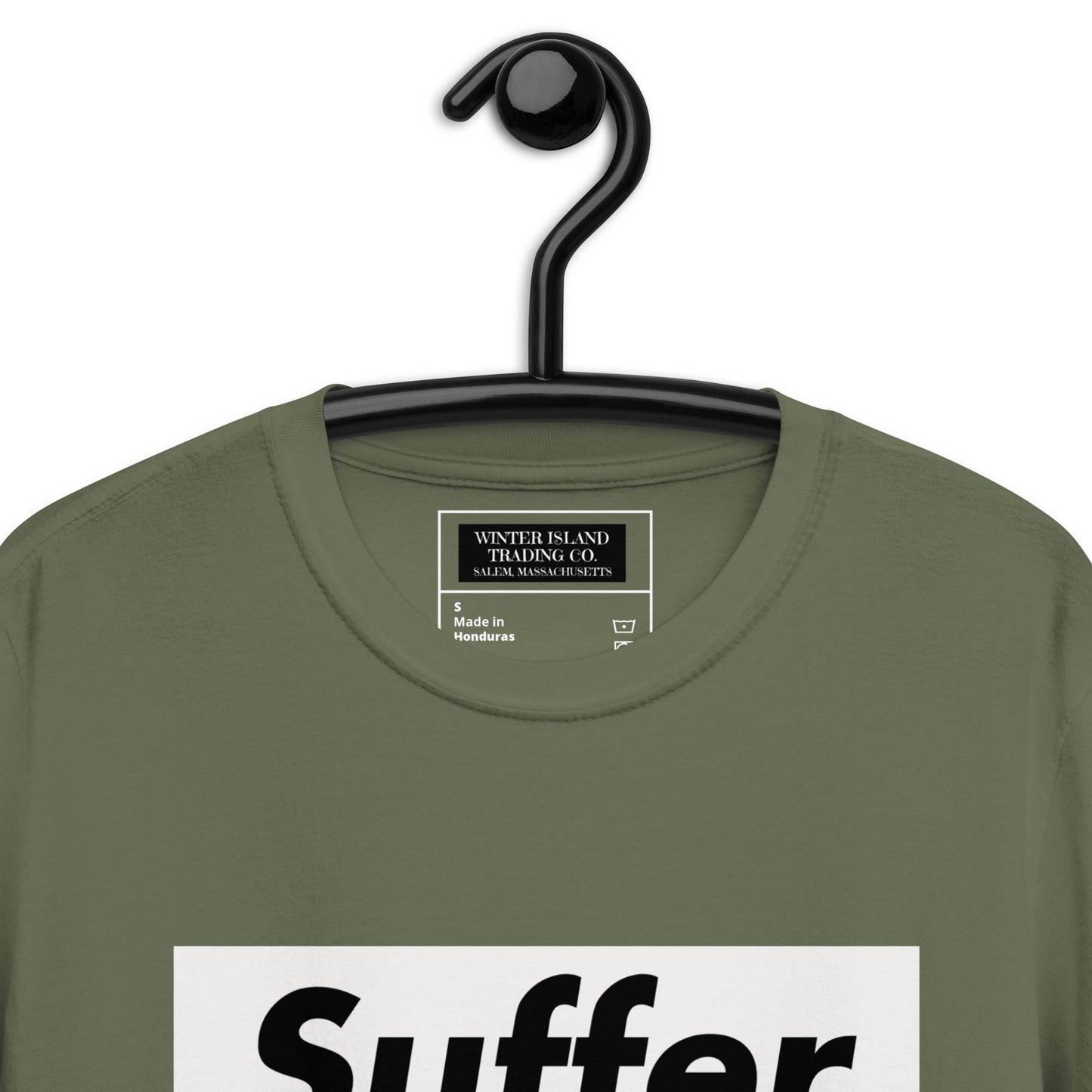 Suffer Brand White on Multiple Colors Short-Sleeve Unisex T-Shirt - Winter Island Trading Co.