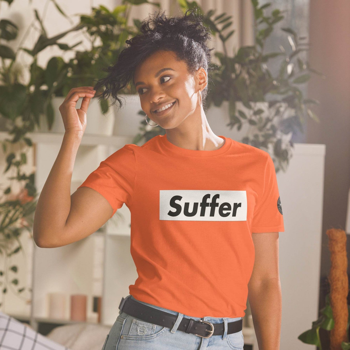 Suffer Brand White on Multiple Colors Short-Sleeve Unisex T-Shirt - Winter Island Trading Co.