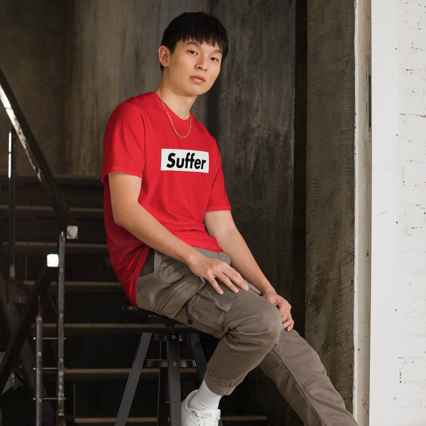 Suffer Brand White on Multiple Colors Short-Sleeve Unisex T-Shirt - Winter Island Trading Co.
