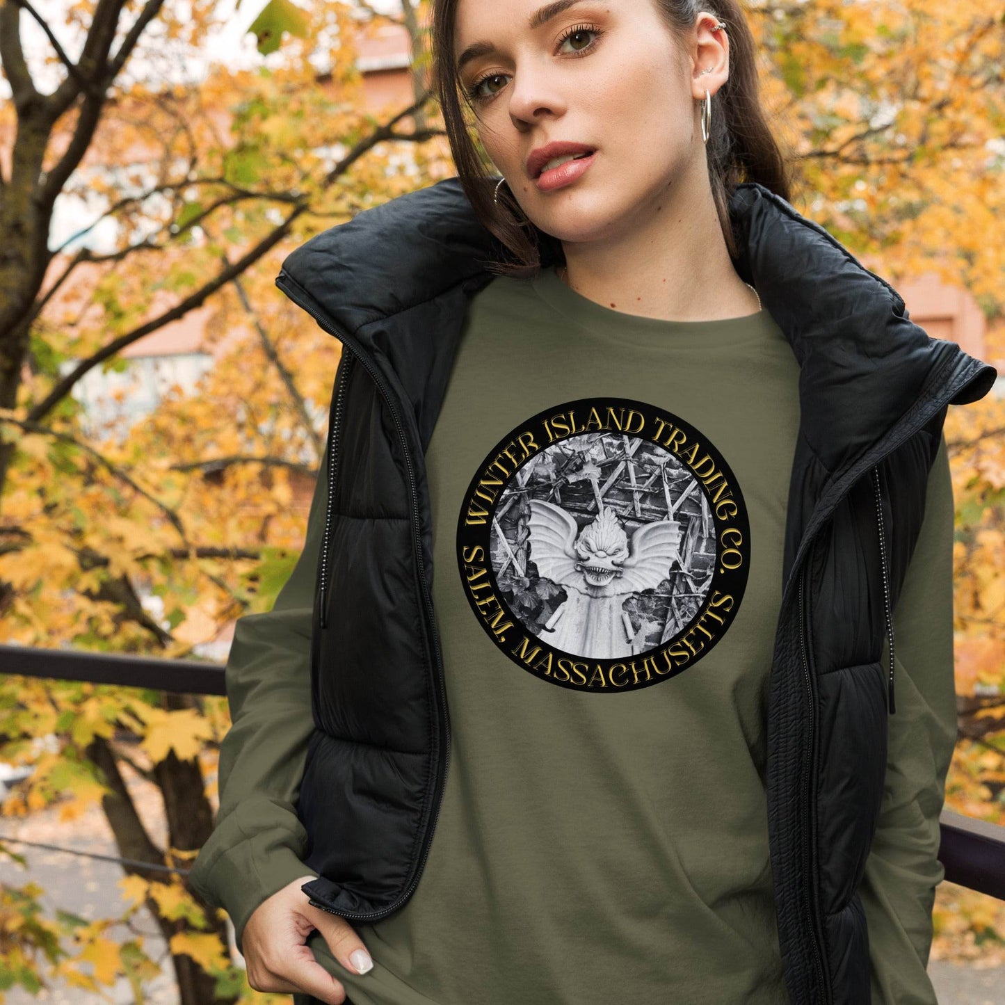 Soft Gargoyle Salem MA WITC Unisex Long Sleeve Tee - Winter Island Trading Co.