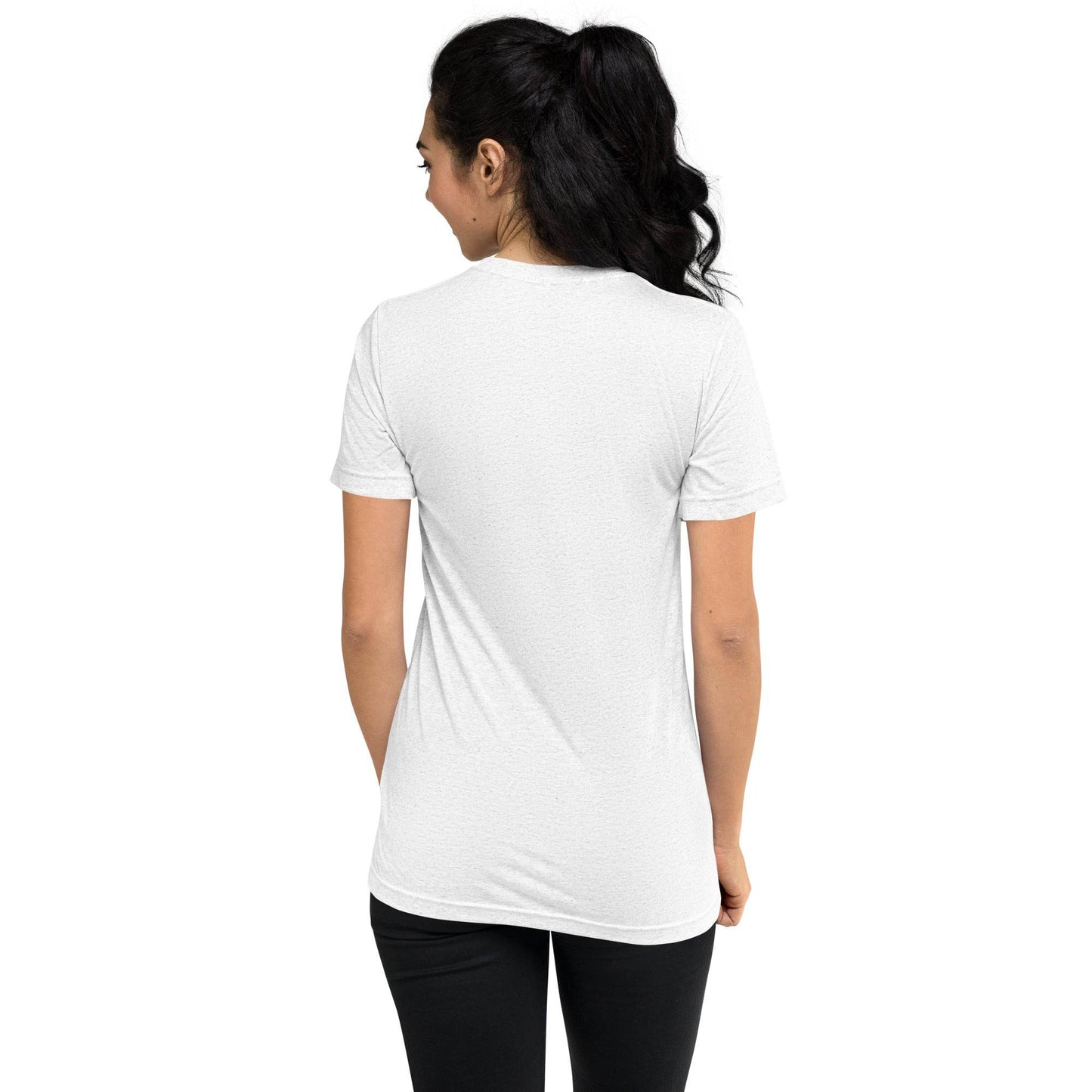 Super Soft Black Cat in Crescent Moon Salem, MA Short Tri-Blend sleeve t-shirt - Winter Island Trading Co.