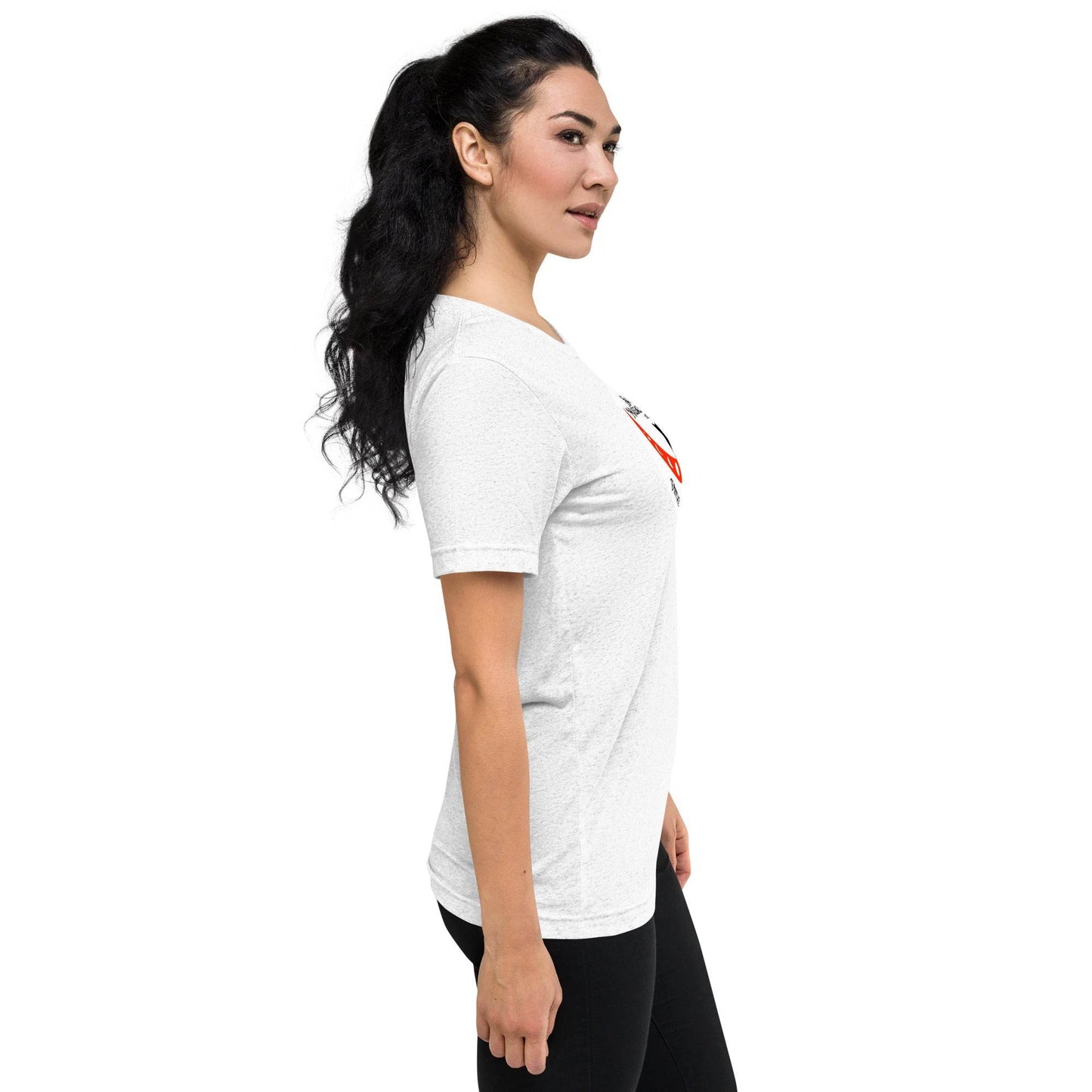 Super Soft Black Cat in Crescent Moon Salem, MA Short Tri-Blend sleeve t-shirt - Winter Island Trading Co.
