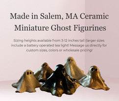 Crafts Handmade in Salem l Ceramic Ghost - Winter Island Trading Co.