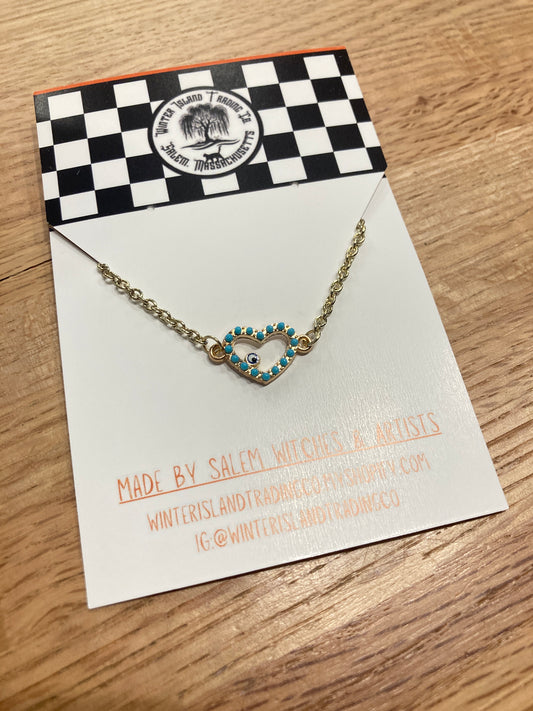 Evil Eye Necklace Gold Plated