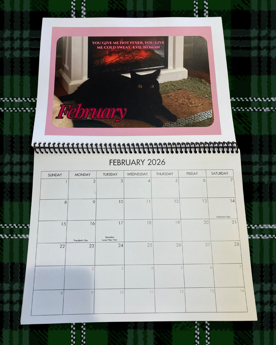 2026 Cat Sabbath Calendar