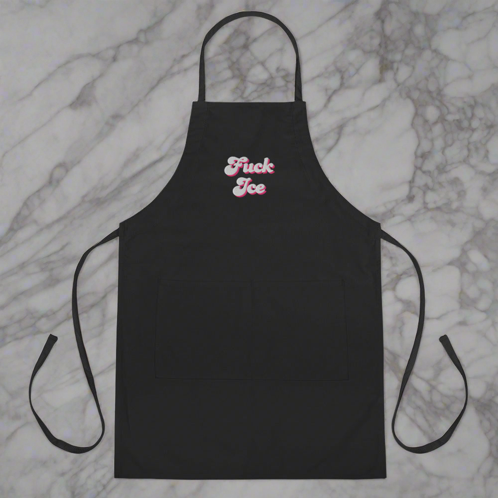 Anti Ice Embroidered Apron