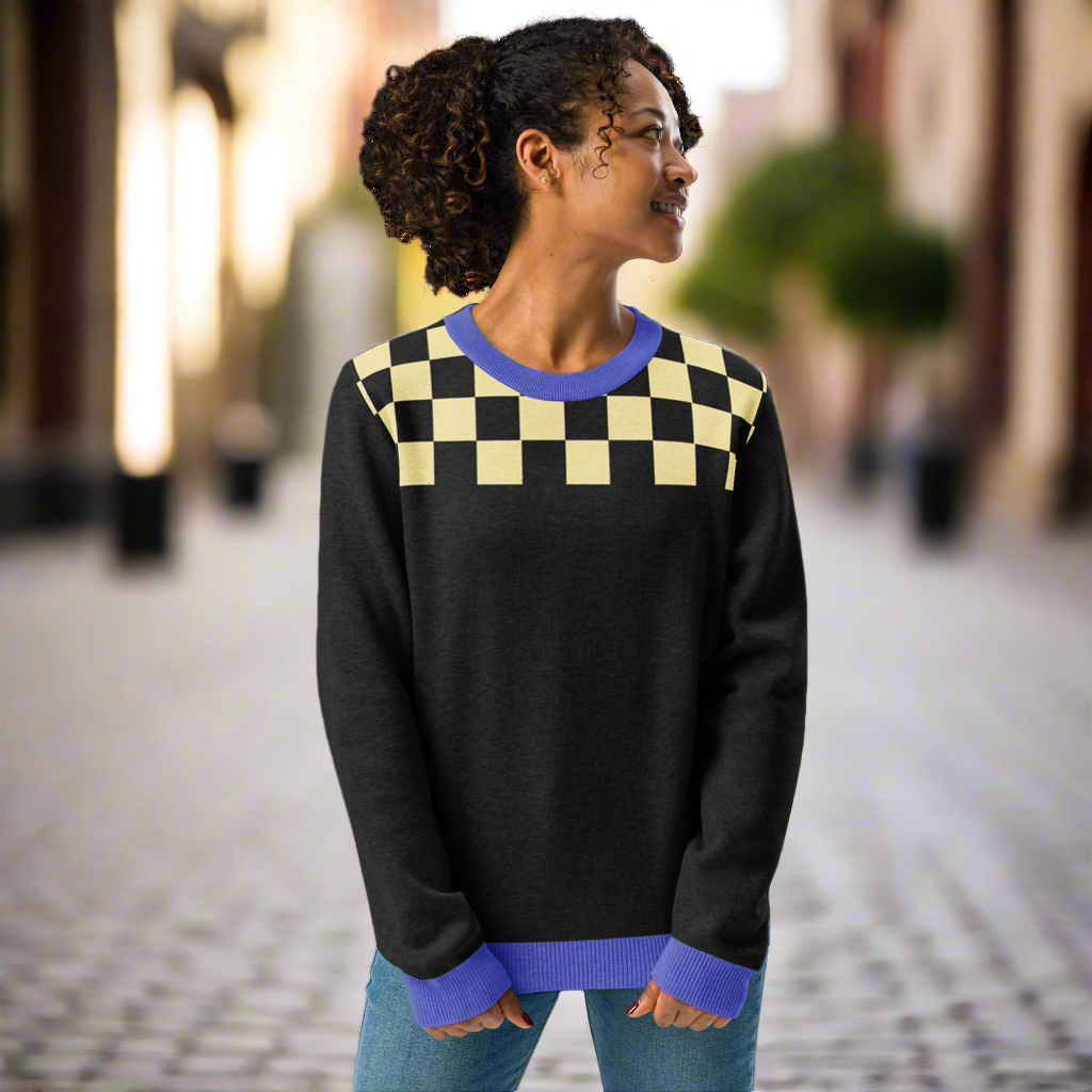 Love Ukraine Knitted crew neck sweater