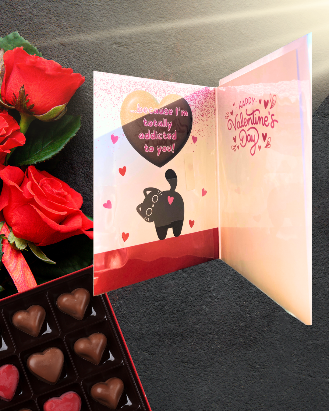 Valentine’s Day Card - Black Cat