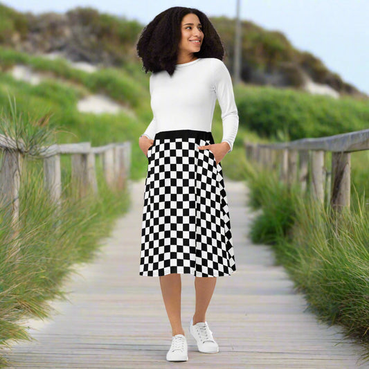 checkered dress
