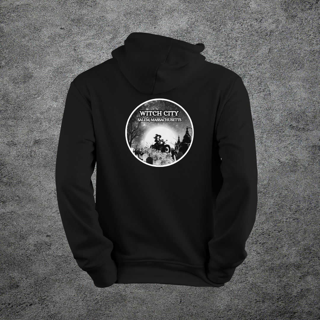 Witch City Motorcycle Ride Hoodie - Soft Fleece