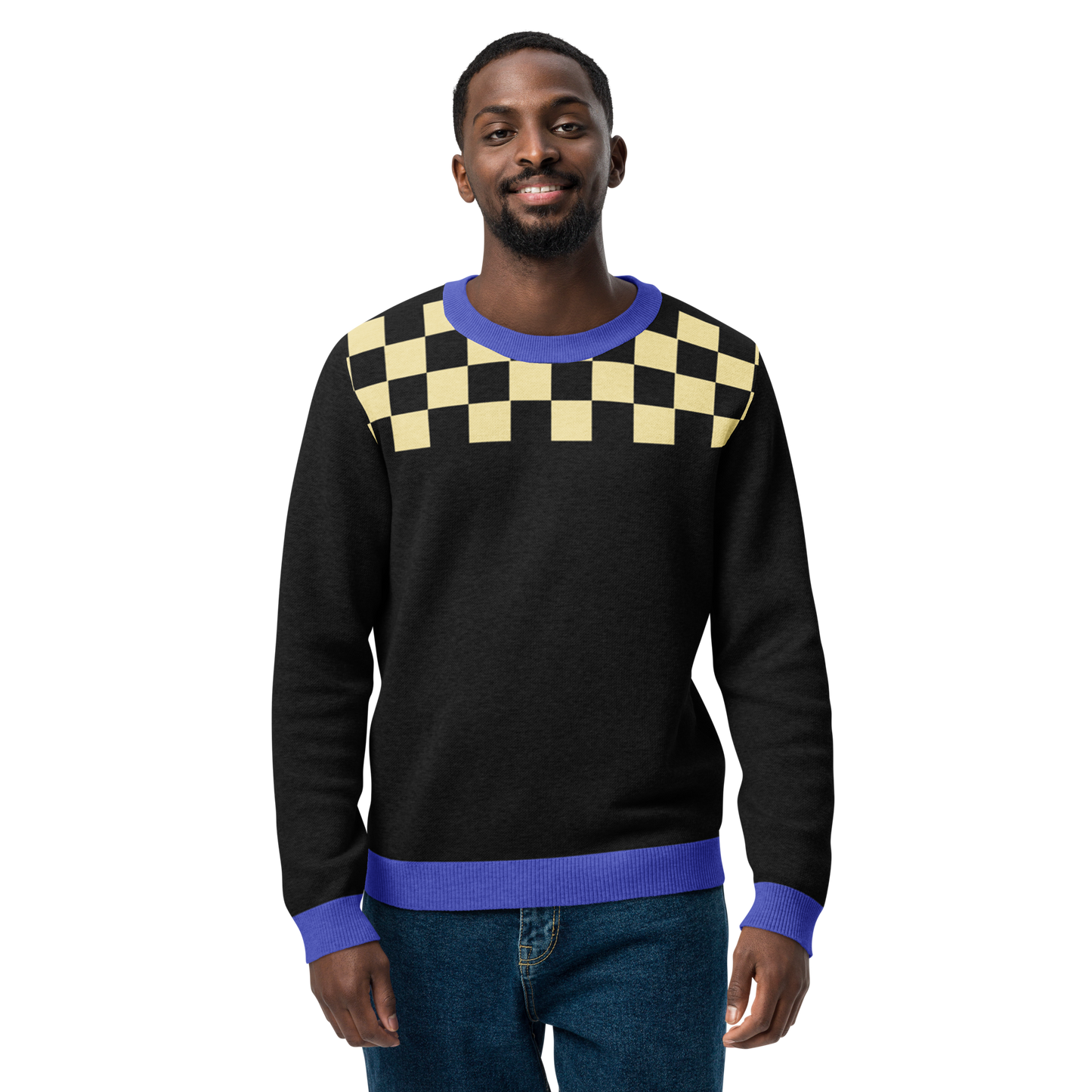 Love Ukraine Knitted crew neck sweater