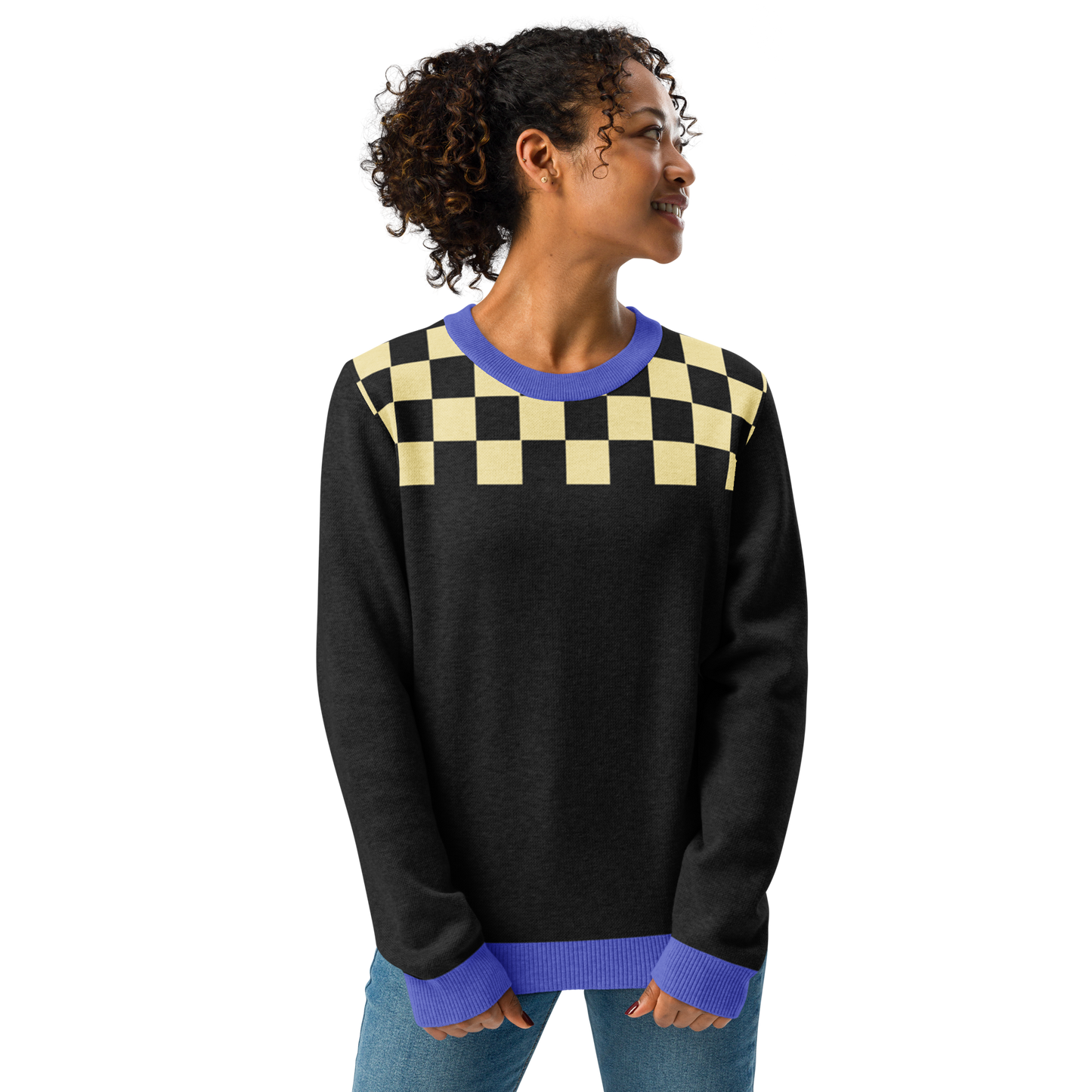 Love Ukraine Knitted crew neck sweater