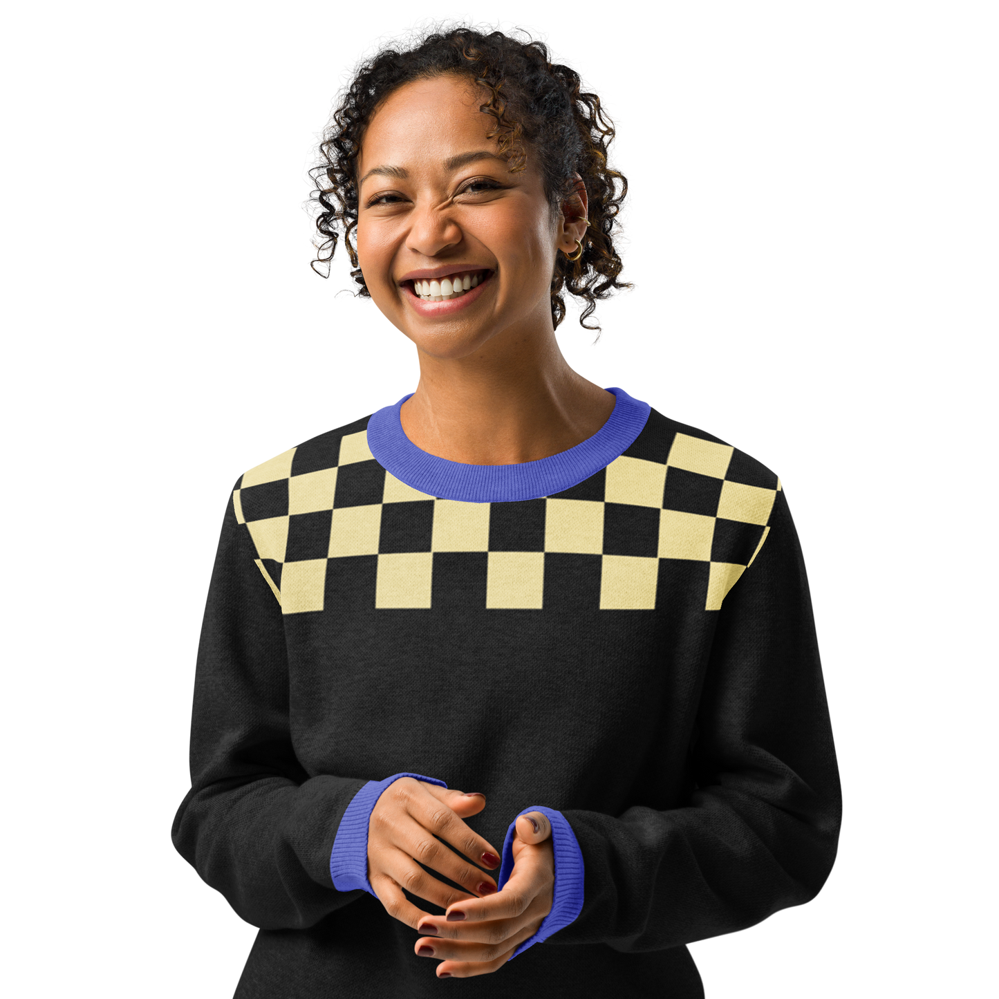 Love Ukraine Knitted crew neck sweater