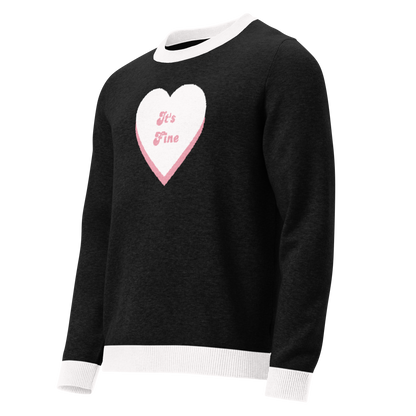 It's Fine  Crewneck Knitted Sweater