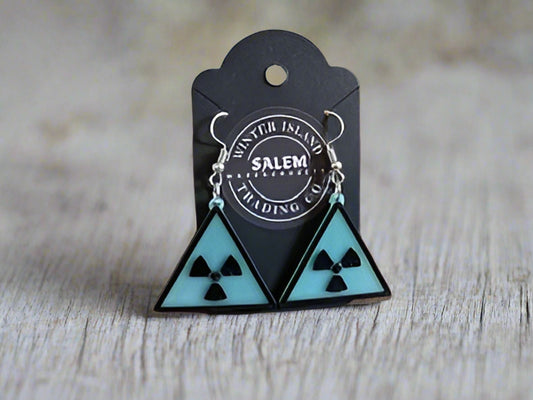 Hazard Earrings 3D Printed in Salem, MA
