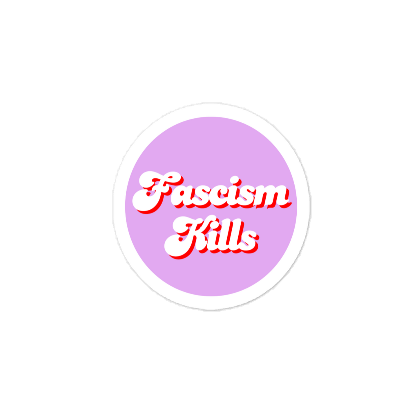 Fight fascism sticker