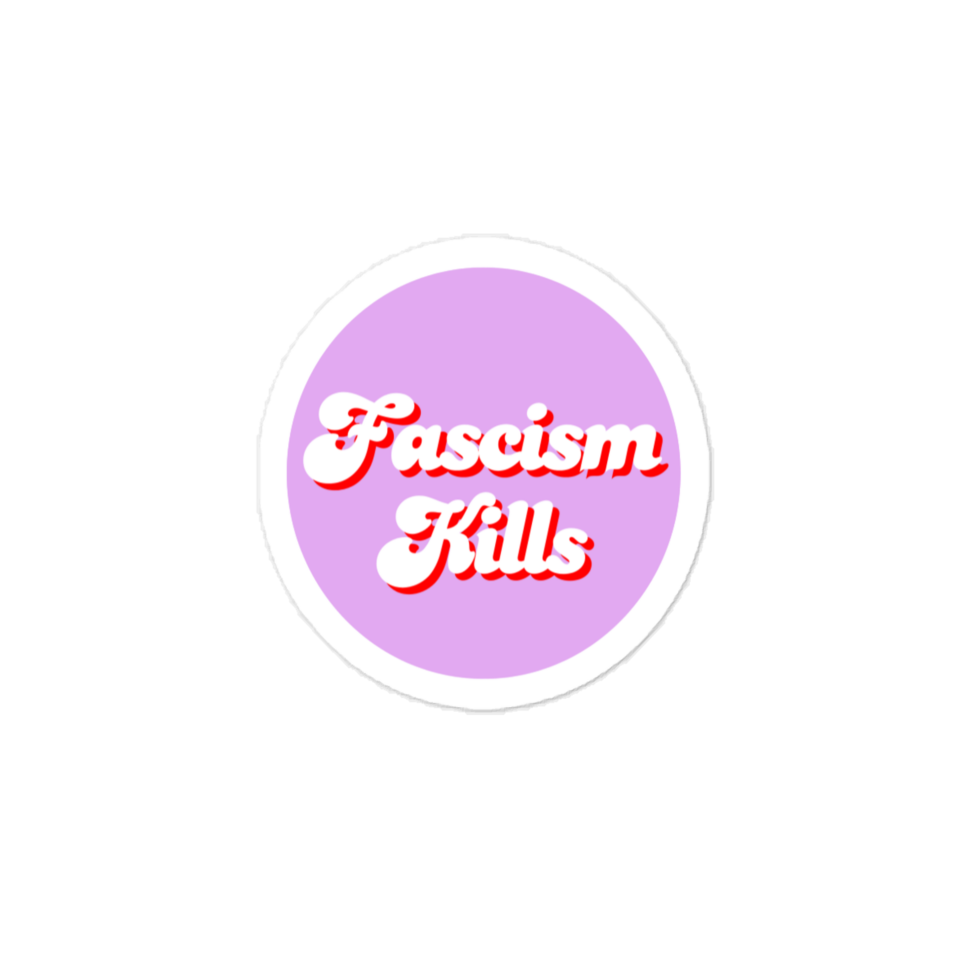 Fight fascism sticker