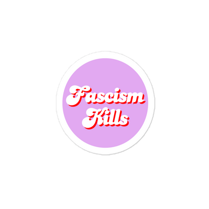 Fight fascism sticker