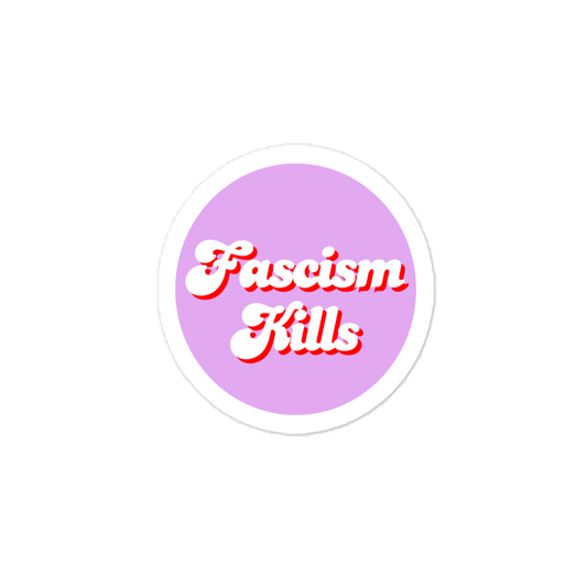 Fight fascism sticker