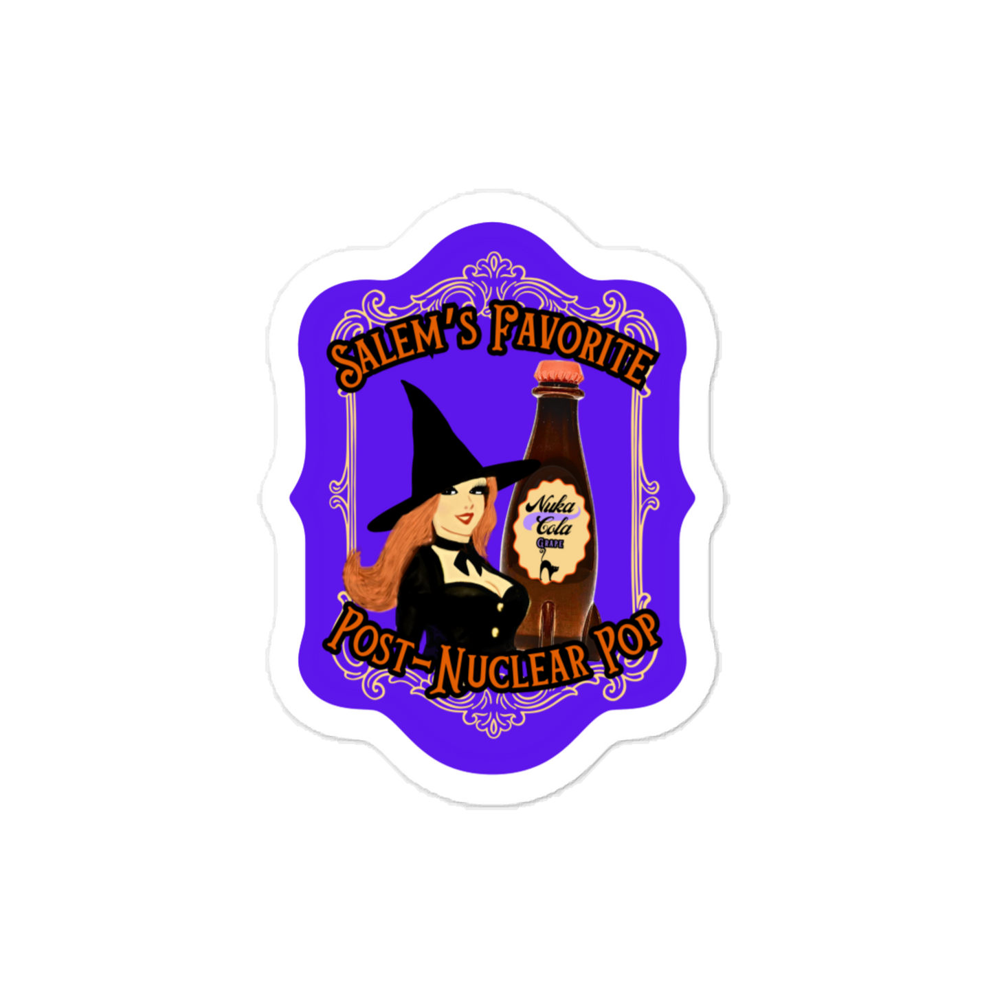 fallout nuka cola grape sticker 