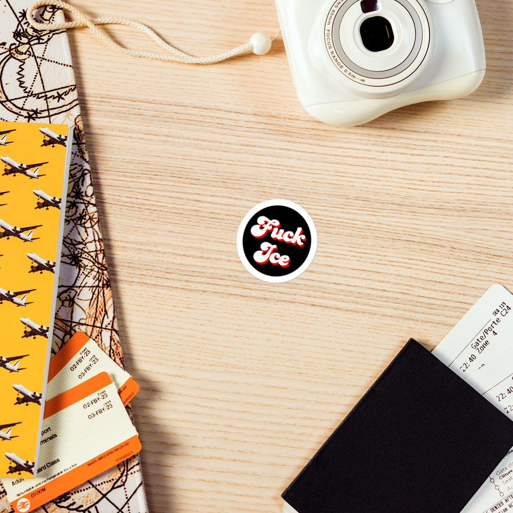 F*** Ice Anti-Fascism Waterproof Kiss-cut vinyl decals