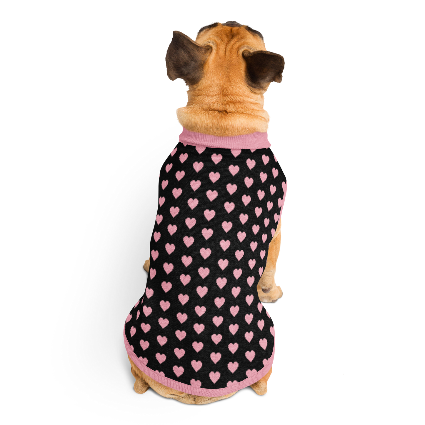 Valentine Hearts Knitted pet sweater