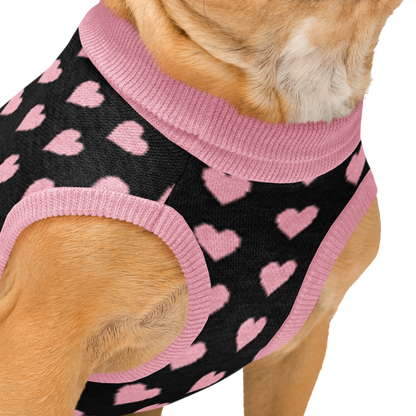 Valentine Hearts Knitted pet sweater