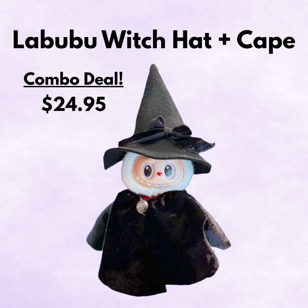 Labubu Witch Outfit - Purple Hat
