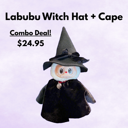 Labubu Witch Outfit - Pink Hat