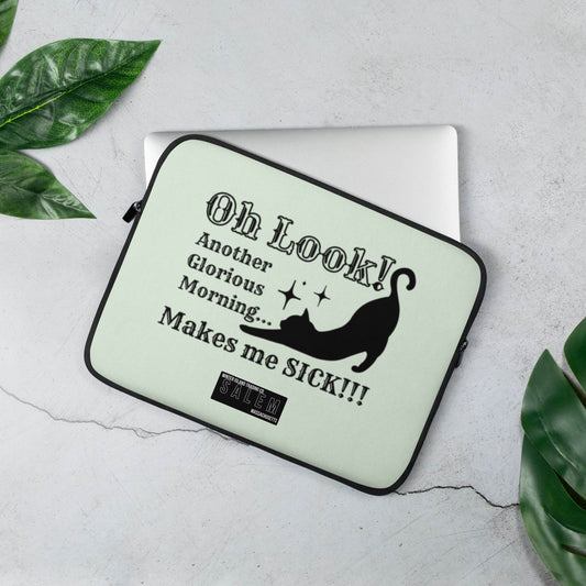 Hocus Pocus Black Cat Laptop Sleeve - Winter Island Trading Co.