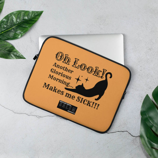 Hocus Pocus Black Cat Laptop Sleeve - Winter Island Trading Co.