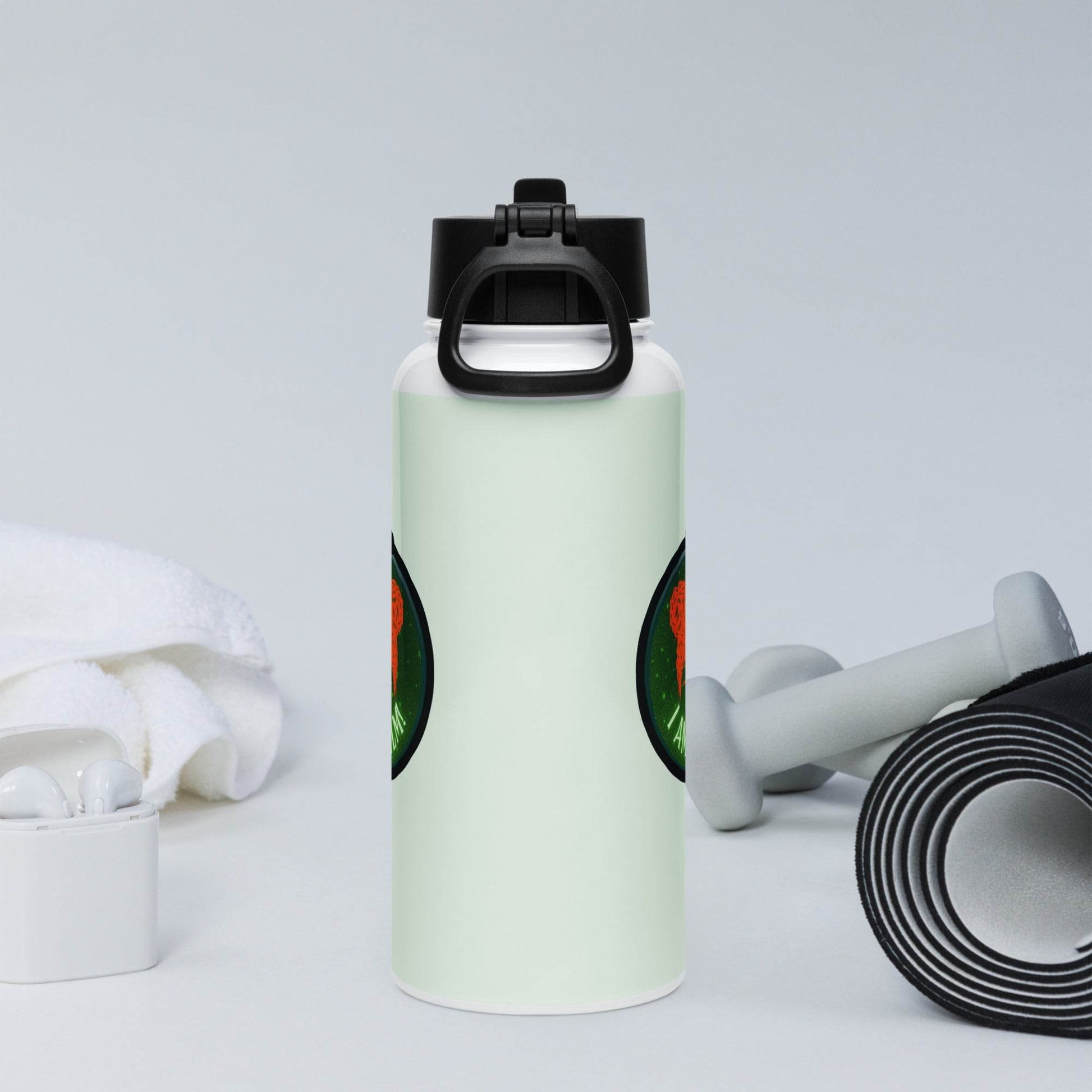 I Am Calm! Winifred Hocus Pocus Inspired Stainless steel water bottle with a straw lid - Winter Island Trading Co.